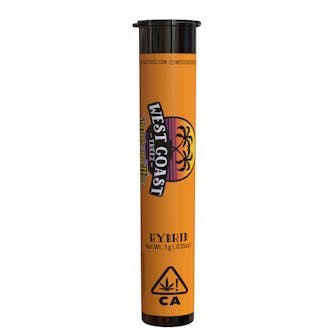 West Coast Treez Newport Nirvana Hybrid pre-roll 1g single joint