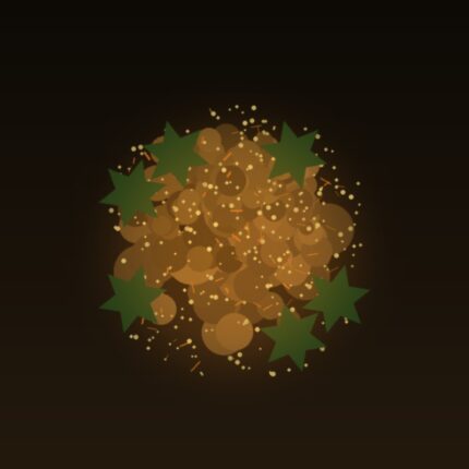 Butterscotch cannabis strain — golden amber indoor-grown buds with rich trichome coverage